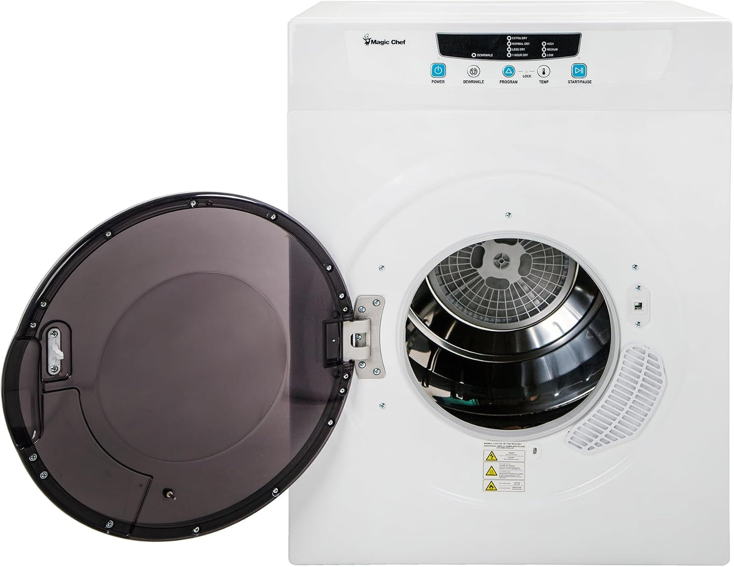 Compact 3.5 cu. ft. Electric Dryer in White