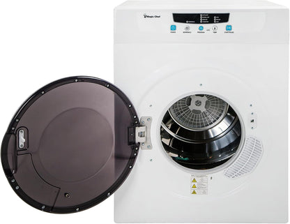 Compact 3.5 cu. ft. Electric Dryer in White