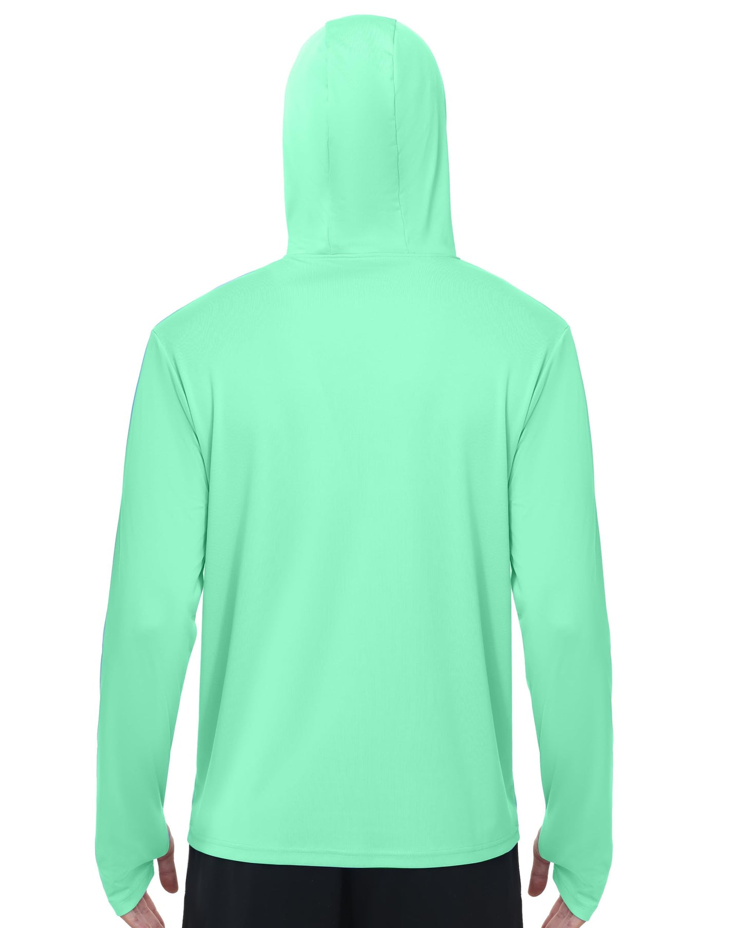 FISHEAL Men's Performance Fishing Hoodie Shirt - UPF 50+ UV Sun Protection Long Sleeve Shirts with Mesh Face Mask