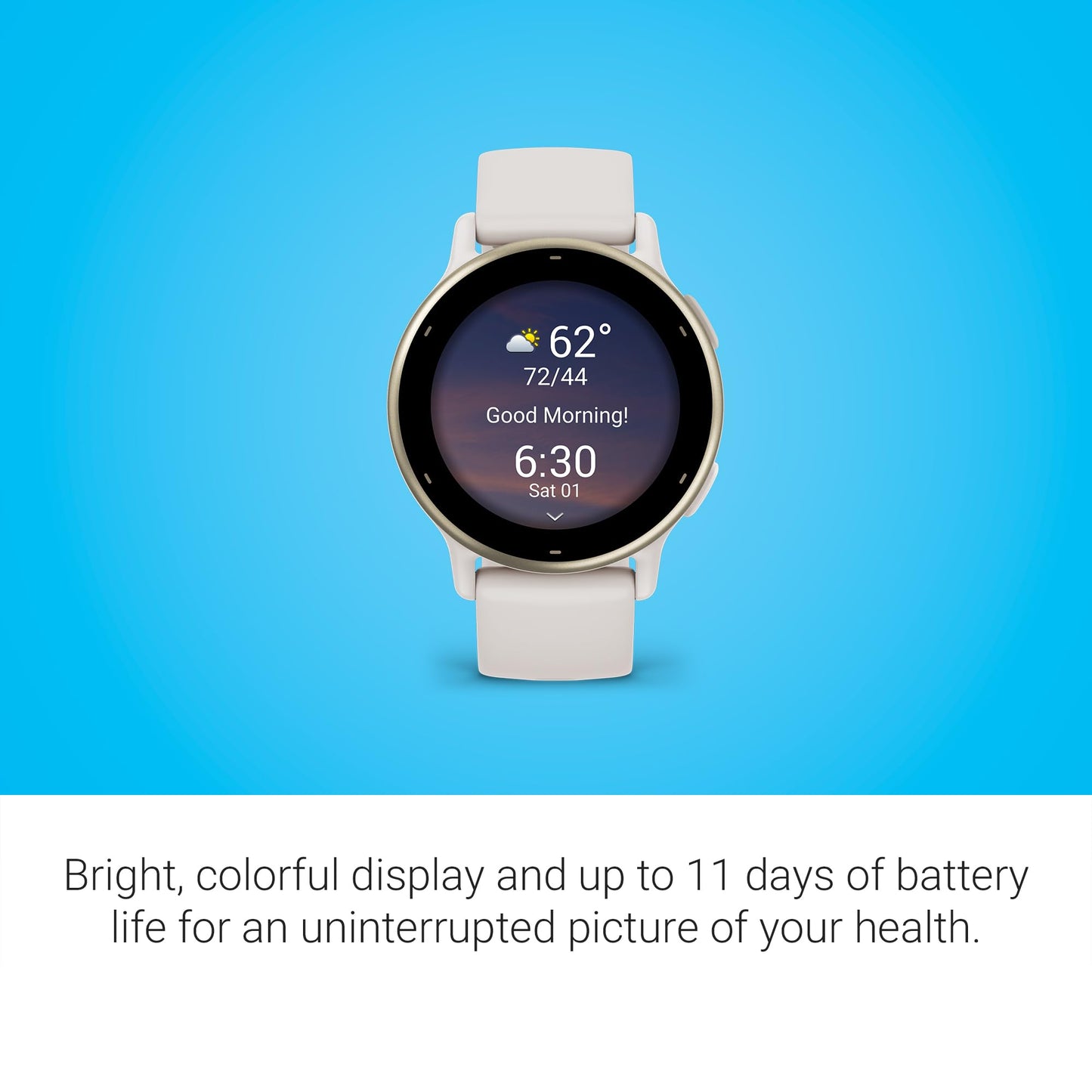 Garmin Vívoactive 5, Health and Fitness GPS Smartwatch, AMOLED Display, Up to 11 Days of Battery, Slate Aluminum Bezel with Black Case and Silicone Band | Up to 11 Days Battery, 5 Atm, Corning Gorilla Glass 3