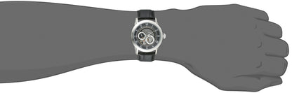 Bulova Men's Classic Sutton 4-Hand Automatic Watch, 24-Hour Sub Dial, Open Aperture, Self-Winding, Exhibition Caseback, Double Curved Mineral Crystal, Luminous Hands, 42mm