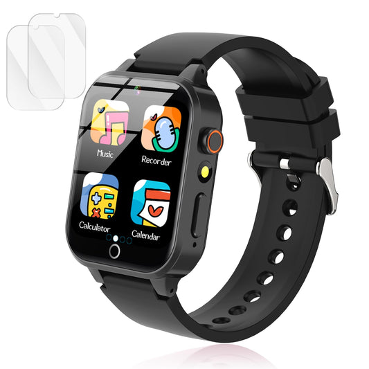 Luyiilo Smart Watch for Kids, with 26 Puzzle Games, Touch Screen, HD Camera, Alarm Clock, Toys for Ages 4-12 Years Old.Birthday Gift for Boys Girls (Blue)