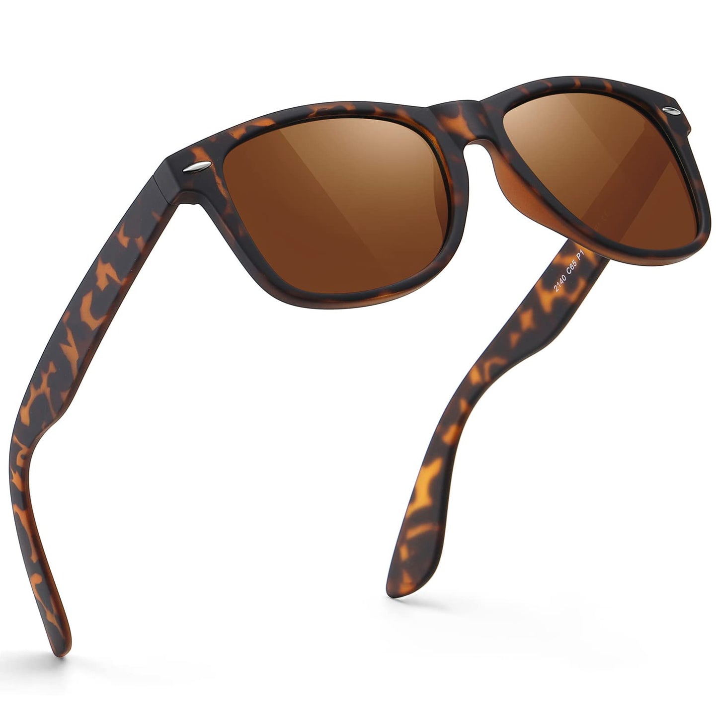 FEIDUSUN Sunglasses Men Polarized Sunglasses for Mens and Womens,Black Retro Sun Glasses Driving Fishing UV Protection