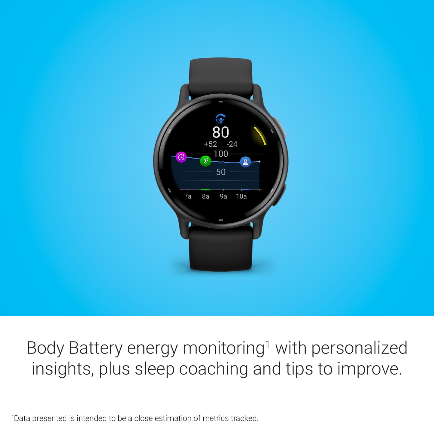 Garmin Vívoactive 5, Health and Fitness GPS Smartwatch, AMOLED Display, Up to 11 Days of Battery, Slate Aluminum Bezel with Black Case and Silicone Band | Up to 11 Days Battery, 5 Atm, Corning Gorilla Glass 3