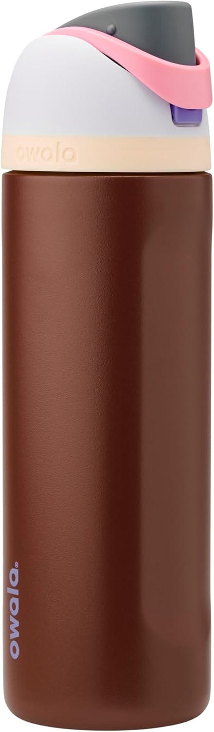 Owala FreeSip Insulated Stainless Steel Water Bottle with Straw, BPA-Free Sports Water Bottle, Great for Travel, 24 Oz, Denim