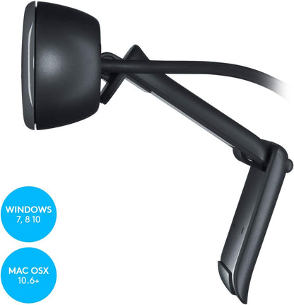 Logitech Brio 101 Full HD 1080p Webcam for Meetings, Streaming, Desktop, Laptop, PC - Built-in Mic, Shutter, Works with Zoom, Microsoft Teams, Nintendo Switch 2’s new GameChat Mode, USB-A,-Black