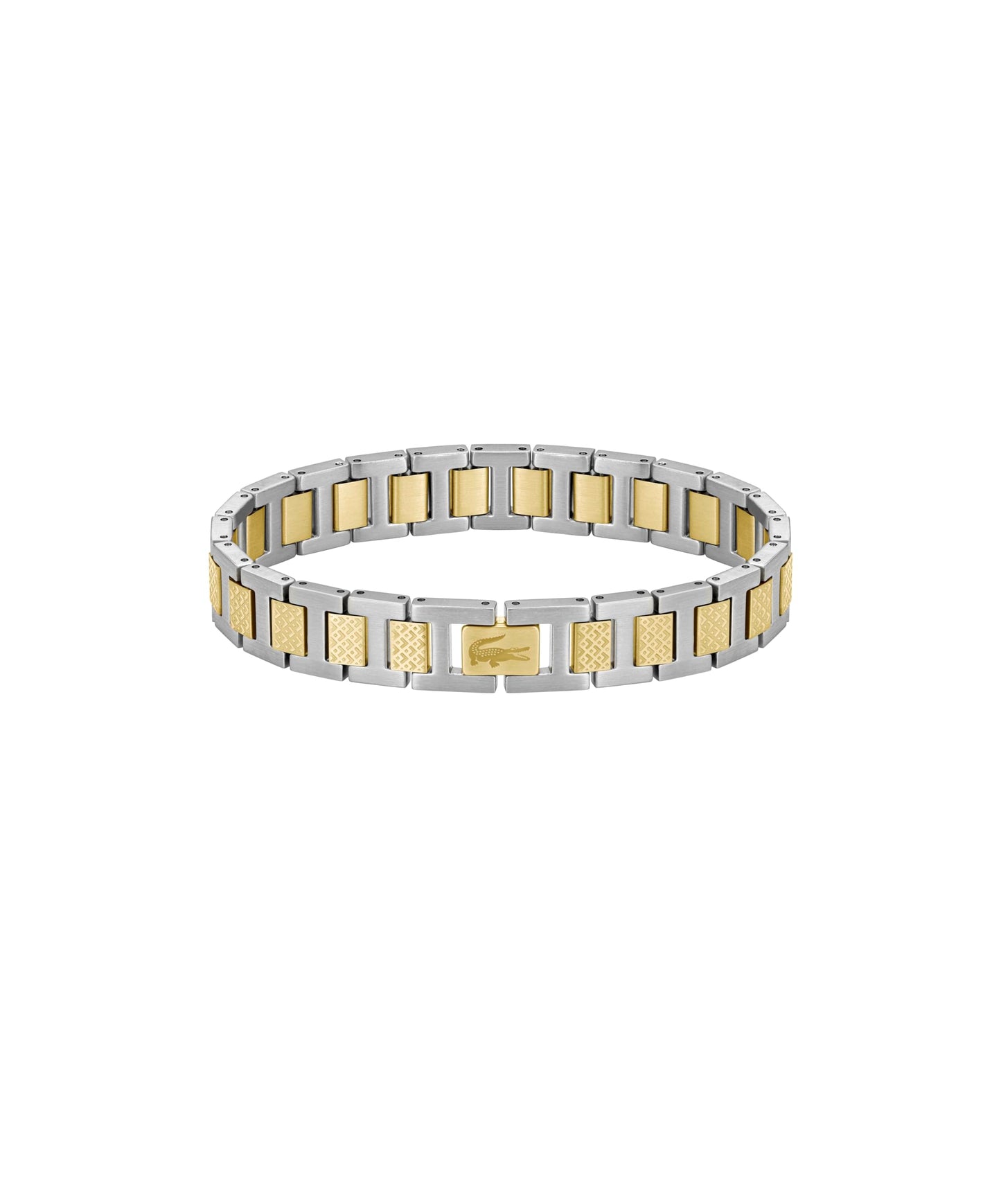 Lacoste Metropole Bracelet – Unisex H-Link with Crocodile Clasp – Adjustable Polished Finish Accessory