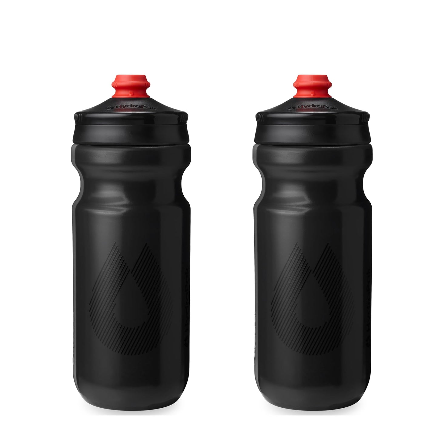 HydraPak Breakaway Surge Lightweight Bike Water Bottle 2-Pack (20oz, 25oz, 30oz) - High Flow, Cycling & Sports Squeeze Bottle