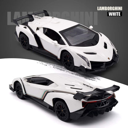 Remote Control RC CAR Racing Cars Compatible with Lamborghini Veneno Officially Licensed 1:24 Toy RC Cars Model Vehicle for Boys 6,7,8 Years Old,red