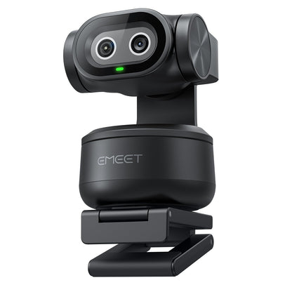 EMEET PIXY Dual-Camera AI-Powered PTZ Camera 4K with Tripod, AI Tracking, PDAF&AI Autofocus 0.2s, 1/2.55'' Sony Sensor, 3 Mics, Presets, 4K Webcam for Streaming, OBS/Twitch/Switch 2 Compatible
