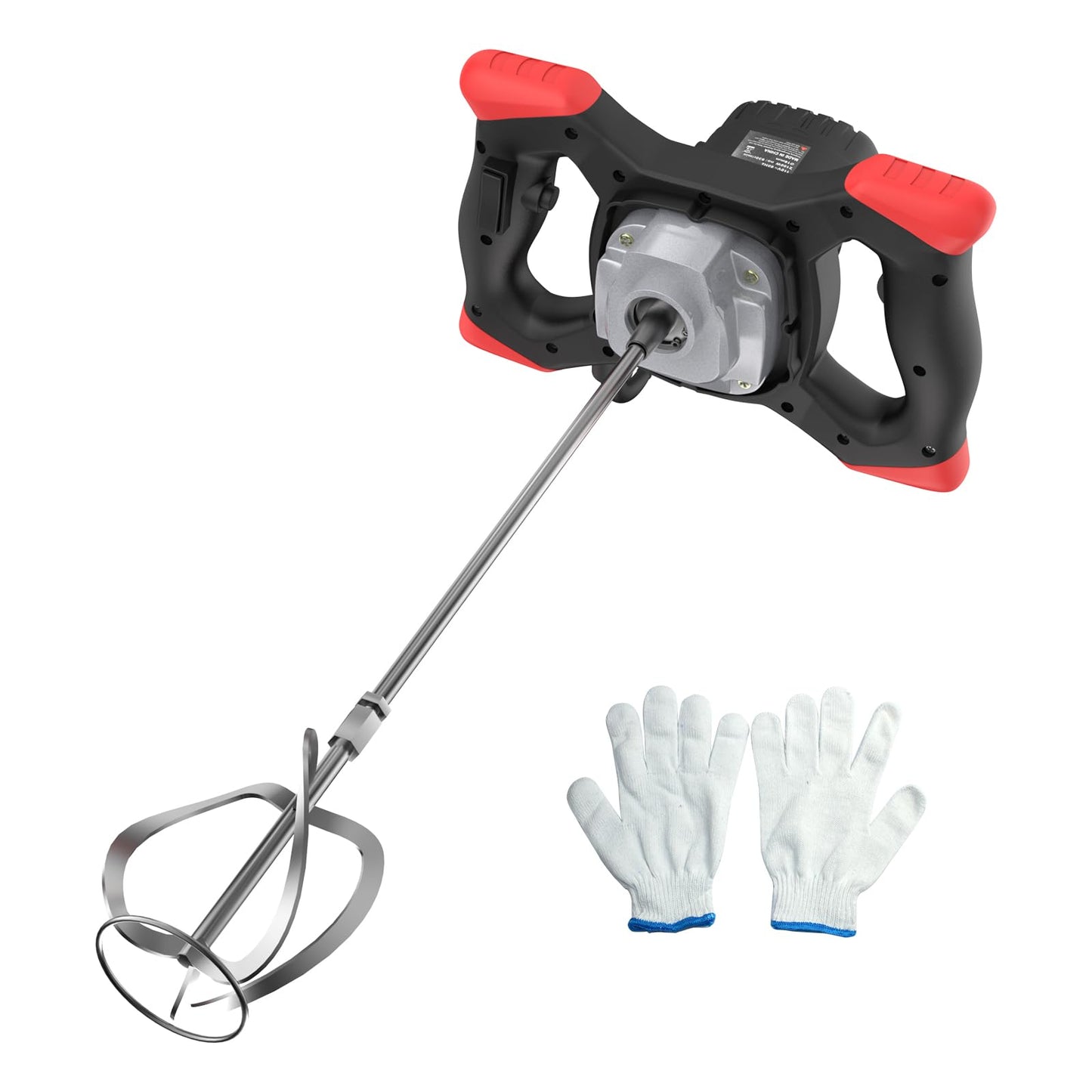 IMAYCC Handheld Cement Mixer, Portable Concrete Mixer,110V 6 Speed Mixing Drill, 2100W Drill Mixer for mud,Motar,Paint, Grout, Plaster,Thinset etc.