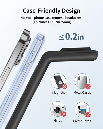 JoyGeek 3 in 1 Charging Station for Apple Devices, Wireless Charger Stand for iPhone 17/16/15/14/13/12/11/SE/X Pro Max Plus - Apple Watch 11/10/9/Ultra 2/8/SE/7/6/5 - AirPods Pro 2/3/2