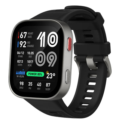 Amazfit Bip 6 Smart Watch 46mm, 14 Day Battery, 1.97" AMOLED Display, GPS & Free Maps, AI, Bluetooth Call & Text, Health, Fitness & Sleep Tracker, 140+ Workout Modes, 5 ATM Water-Resistance, Black