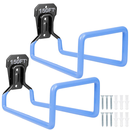 PeoMev Metal Garden Hose Holder - Heavy Duty Hose Hanger Wall Mounted Water Hose Holder for Outside Yard, Sturdy Hose Reel Hose Hooks for Water Hose, Extension Cords