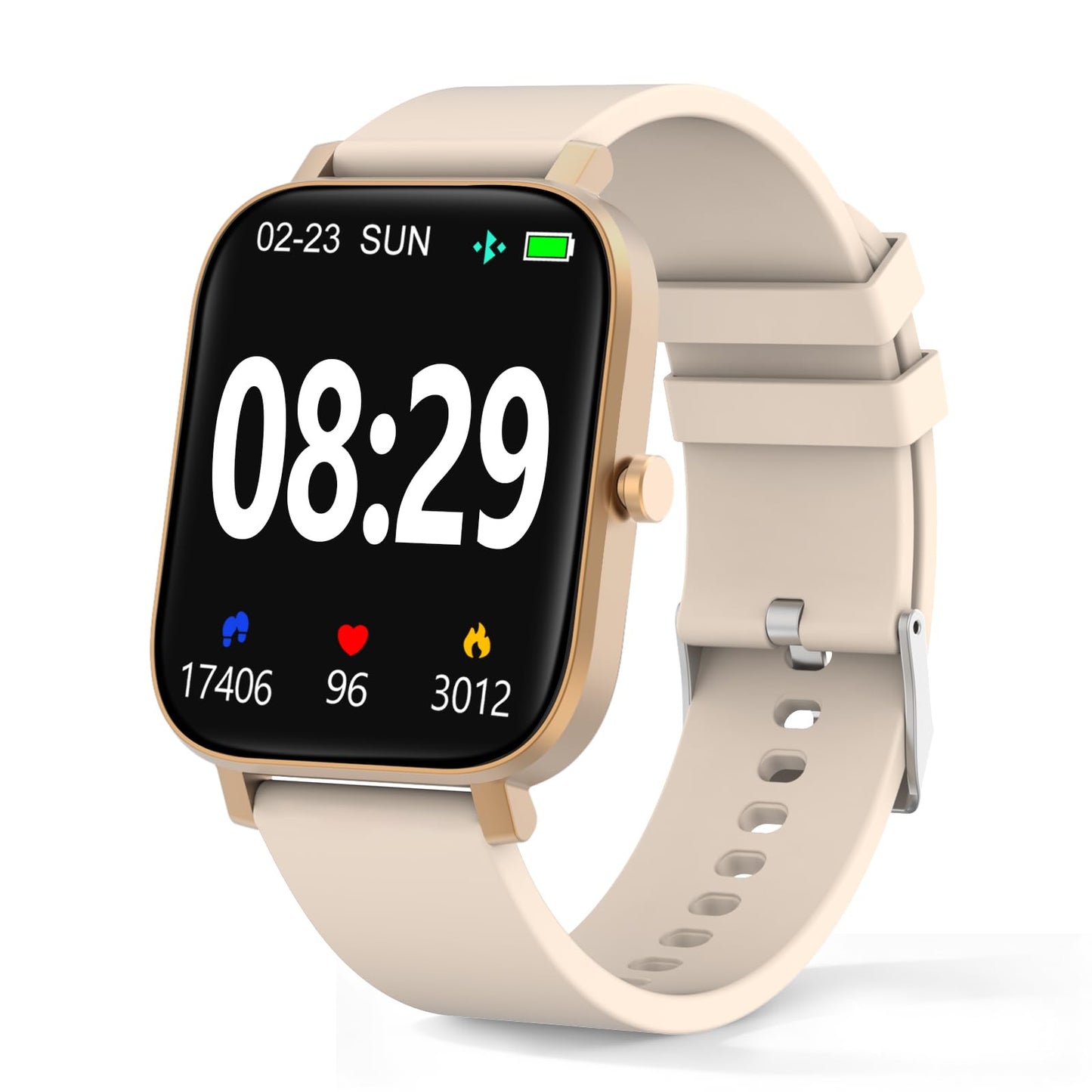 Smart Watch for Men Women SmartWatch 1.83" for iPhone Samsung Android Phone Compatible, Fitness Tracker Watch with Pedometer, Heart Rate/Sleep Monitor, Blood Oxygen, IP68 Waterproof