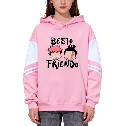 ACEFAST INC Itadori Yuji Best Friend Anime Hoodies Unisex Harajuku Graphic Hoodies Jjk Merch Anime Pullover Sweatshirt