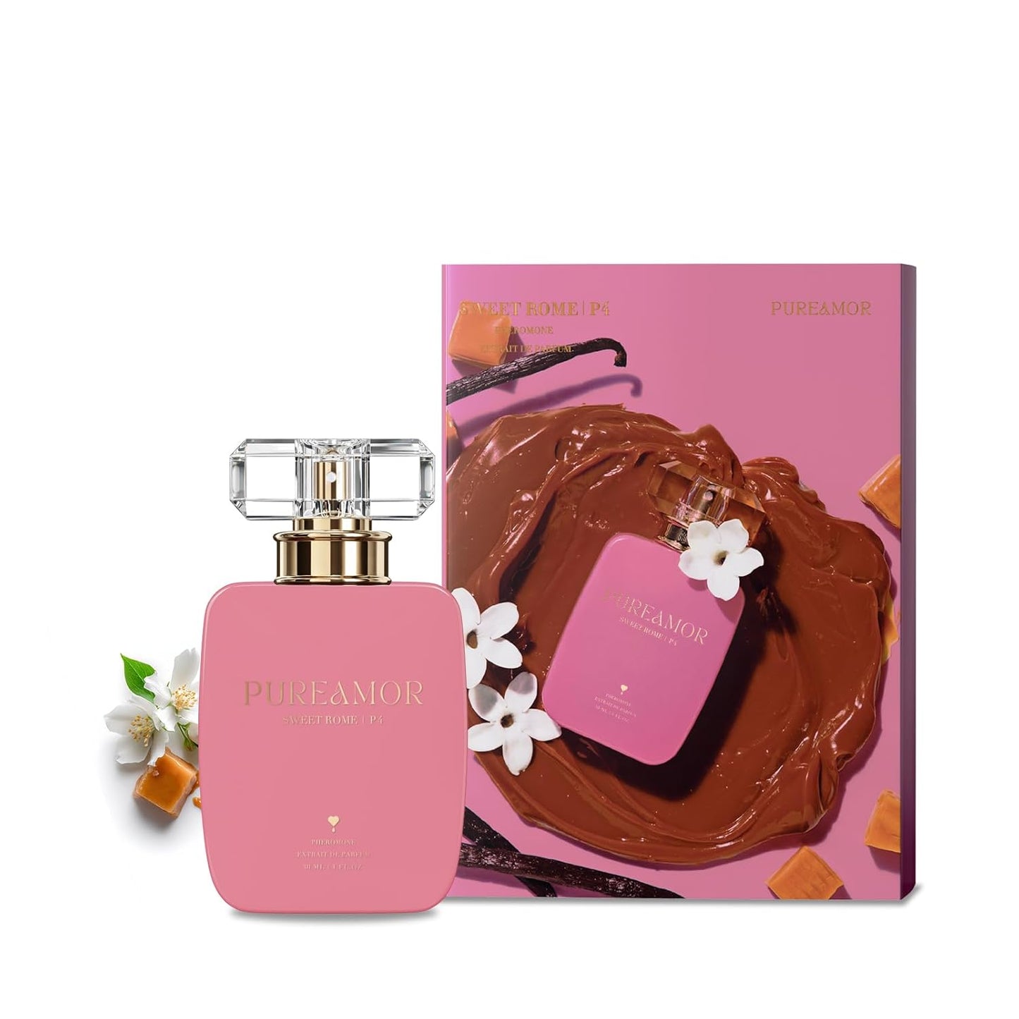Pheromone Perfume for Women, Amber Noir Extrait de Parfum - Long Lasting Vanilla Amber Scent, 30% High Concentration, Full Size Fragrance Spray, 1.0 oz / 30 ml