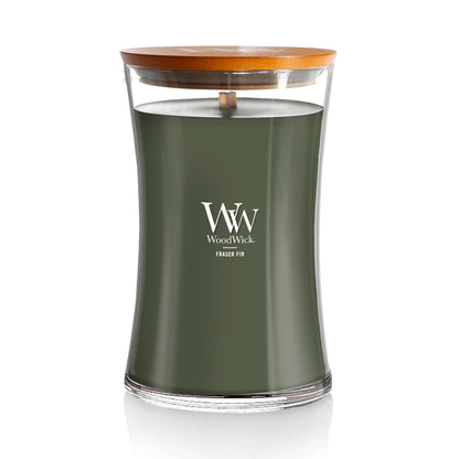 WoodWick Large Hourglass Fireside Candle, Premium Soy Blend Wax, Crackles as it burns, Perfect for Gifting, 21oz