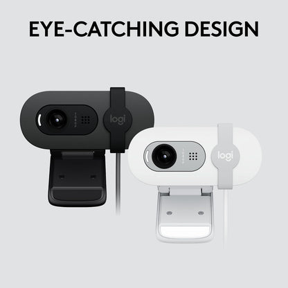 Logitech Brio 101 Full HD 1080p Webcam for Meetings, Streaming, Desktop, Laptop, PC - Built-in Mic, Shutter, Works with Zoom, Microsoft Teams, Nintendo Switch 2’s new GameChat Mode, USB-A,-Black