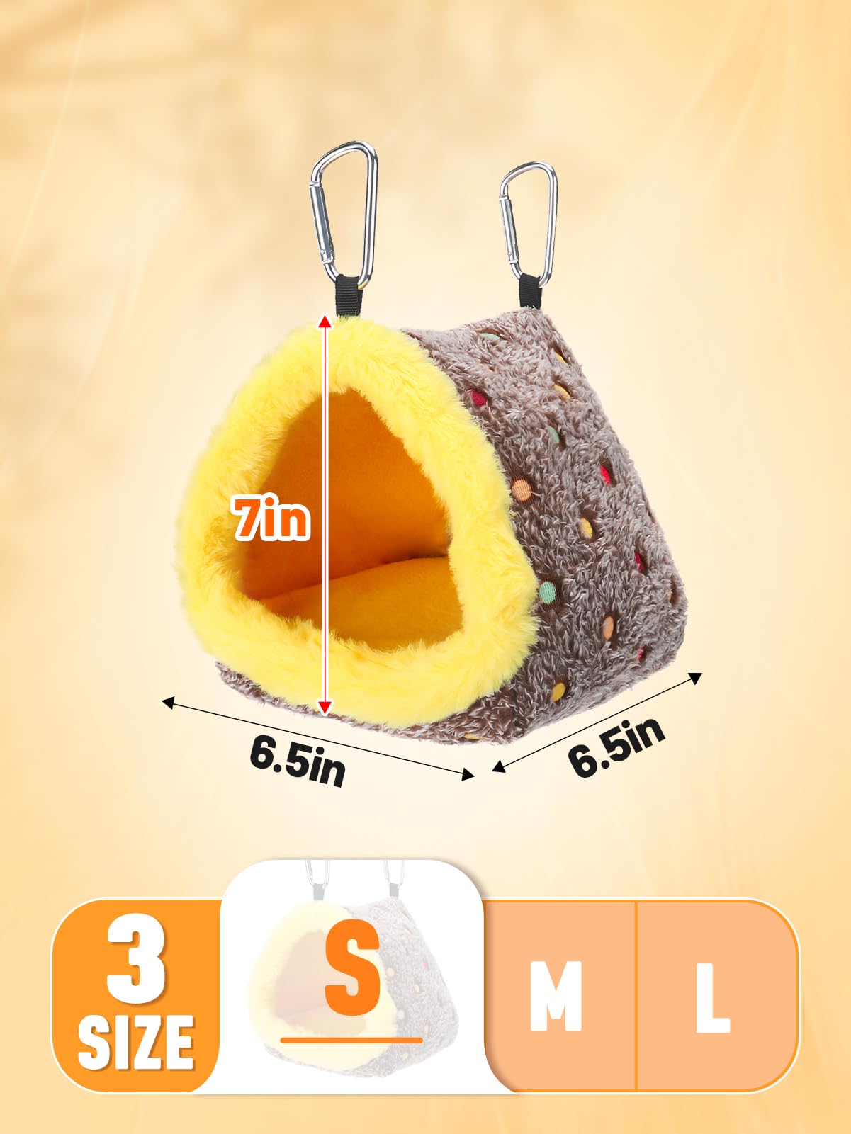 Large Winter Warm Bird Nest House, Comfortable Bird Bed for Cage with Mat, Hanging Hammock Shed Hideaway Hut Gift for Macaws African Grey Amazon Parrots