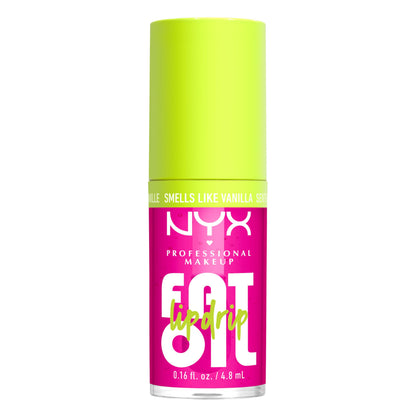 NYX PROFESSIONAL MAKEUP Fat Oil Lip Drip, Moisturizing Lip Oil Gloss, Vegan Tinted Formula, Up to 12 HR Hydration - Supermodel (Shimmering Magenta)