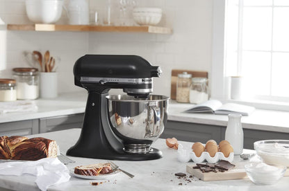 KitchenAid Artisan Series 5 Quart Tilt Head Stand Mixer with Pouring Shield KSM150PS, Almond Cream
