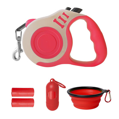 Retractable Dog Leash Automatic Telescopic Tractor Dog Tape, Pet Tape 10/16 FT Durable and Convenient, with Non-Slip Handle, Suitable for Small and Medium-Sized Dogs