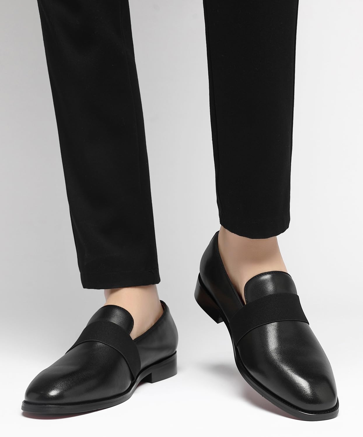 Men's Tuxedo Patent Leather Loafers Dress Wedding Shoes