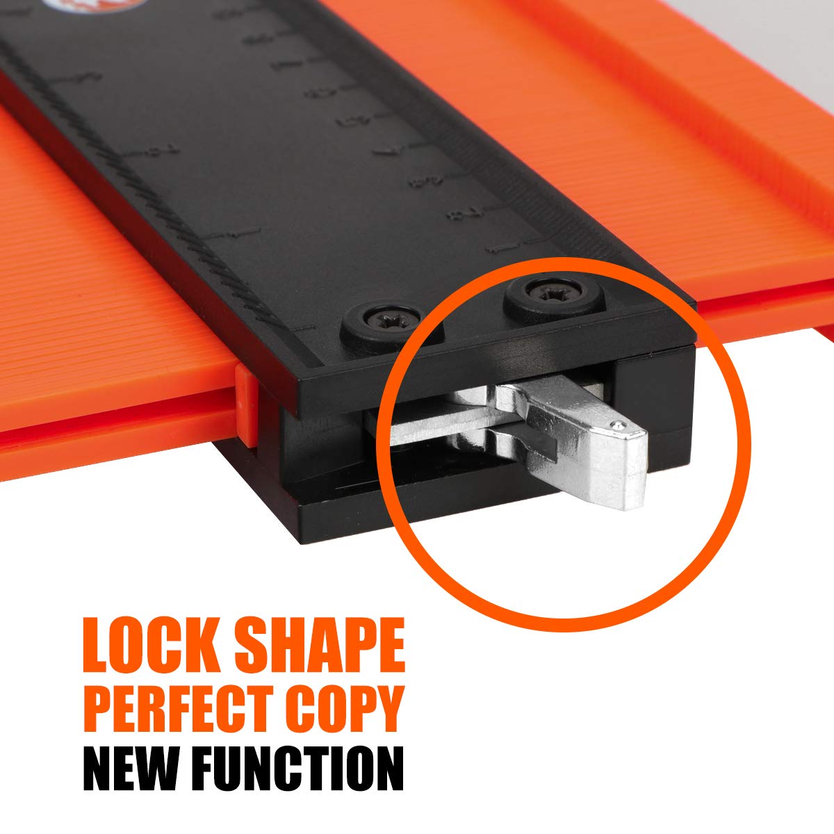 Saker Contour Gauge (10Inch) Profile Tool with Adjustable Lock,Gifts for Men Women Father Dad Boyfriend Husband-Precisely Copy Irregular Shape Duplicator-Cool Gadgets for Woodworking Tool Tracing