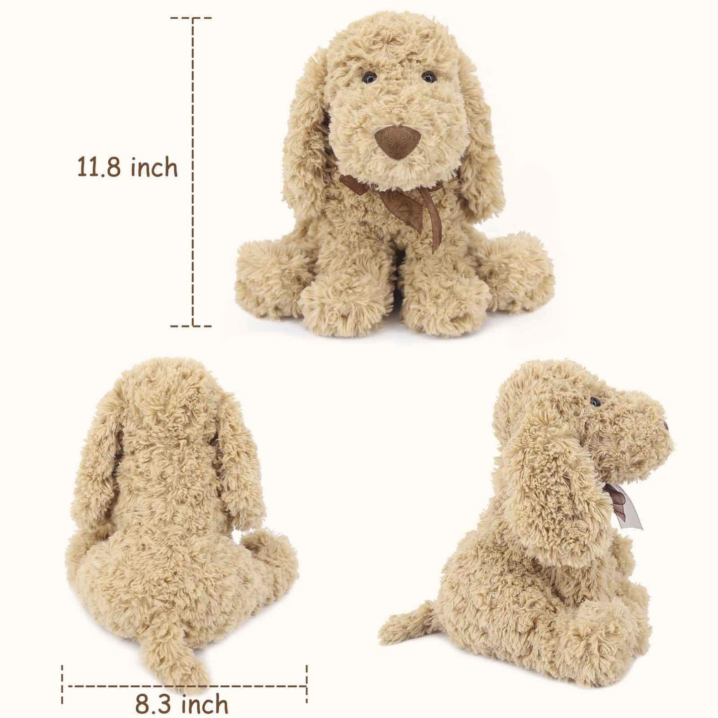 WEIGEDU Labs Labrador Golden Retriever Stuffed Animal, 7.9", Golden Yellow | Dog Puppy Plush Toy, For Kids Boys Girls Bedtime Birthday Gifts