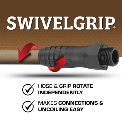 Flexzilla Garden Hose 5/8 in. x 50 ft., Lightweight All-Weather Water Hose, Durable and Flexible, Leak-Free Connections