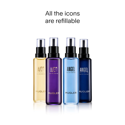Mugler Alien Refill Bundle - Eau de Parfum - Women's Perfume - Floral & Woody - With Jasmine, Wood, and Amber - Long Lasting Fragrance - Refill & 2 Fl Oz Fragrance