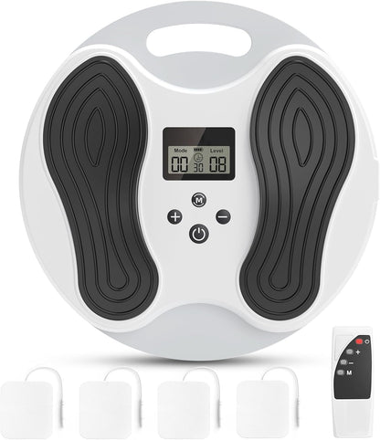 EMS Foot Massager for Neuropathy, NMES Foot Stimulator for Neuropathy Feet Nerve FSA Eligible Electric Foot Massager for Circulation and Pain Relief with 4 TENS Unit Muscle Stimulator Pads