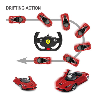 RASTAR RC Car | 1/14 Scale Ferrari LaFerrari Radio Remote Control R/C Toy Car Model Vehicle for Boys Kids, Red