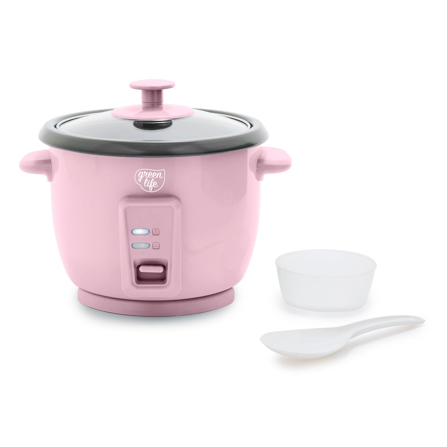 GreenLife Rice Cooker with Removable PFAS-Free Ceramic Nonstick Pot, 3-Cups Uncooked/6-Cups Cooked, Grains & Oatmeal Multicooker, Compact One-Switch Design, Auto Keep Warm, Easy Clean, Cream