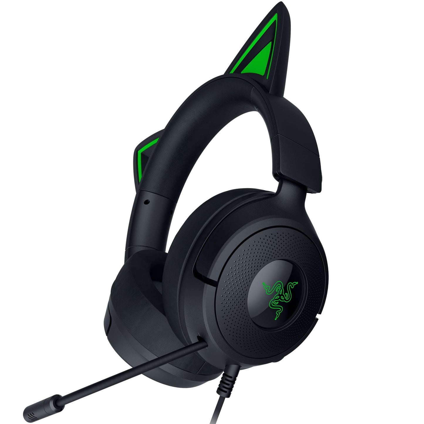 Razer Kraken Kitty V3 X Wired Gaming Headset: Kitty Ears - HyperClear Cardioid Mic - 40 mm Drivers - 7.1 Surround Sound - Comfy Ear Cushions - Cross-Platform via 3.5mm PC, PS5, Xbox, Switch 2 - Pink