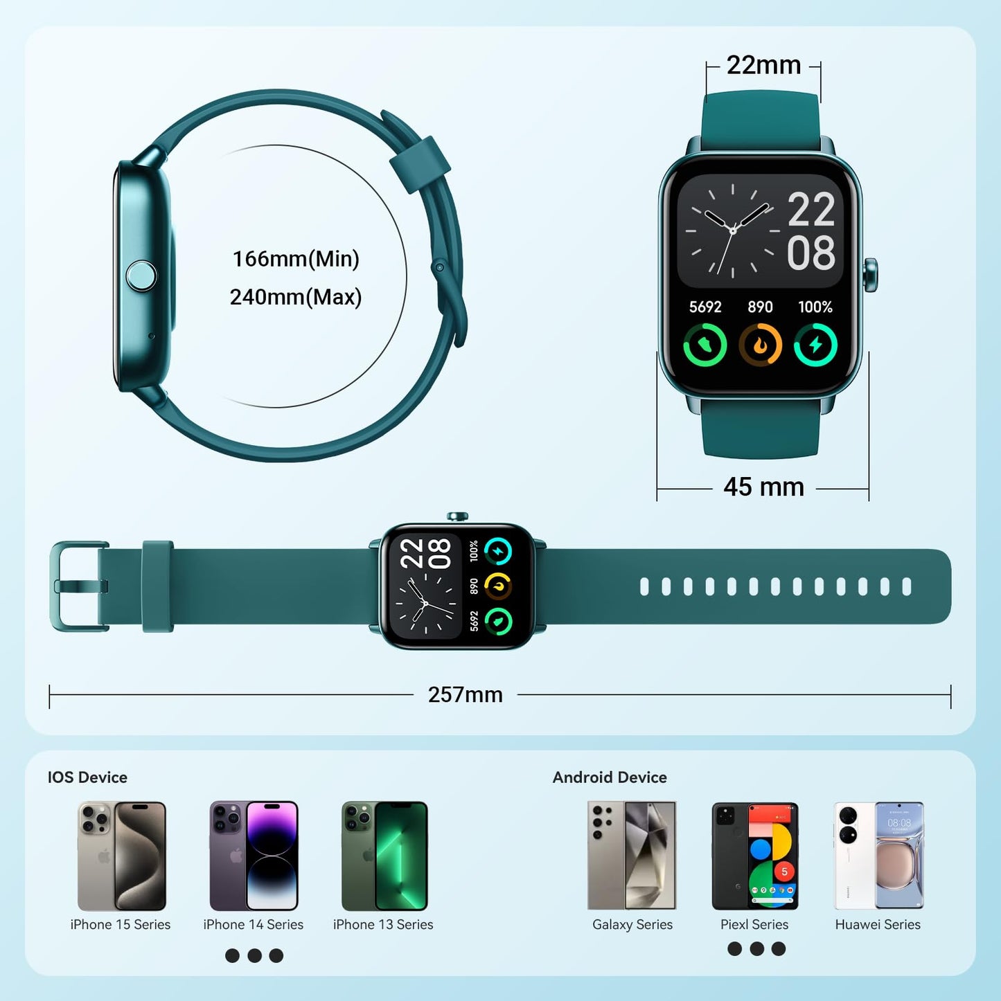 Smart Watch for Women Android & iPhone, Alexa Built-in, IP68 Waterproof Activity Fitness Tracker with Bluetooth Call (Answer/Make), 1.8" Smartwatch with Heart Rate/SpO2/Sleep Monitor, 100+ Sports Mode | Pink