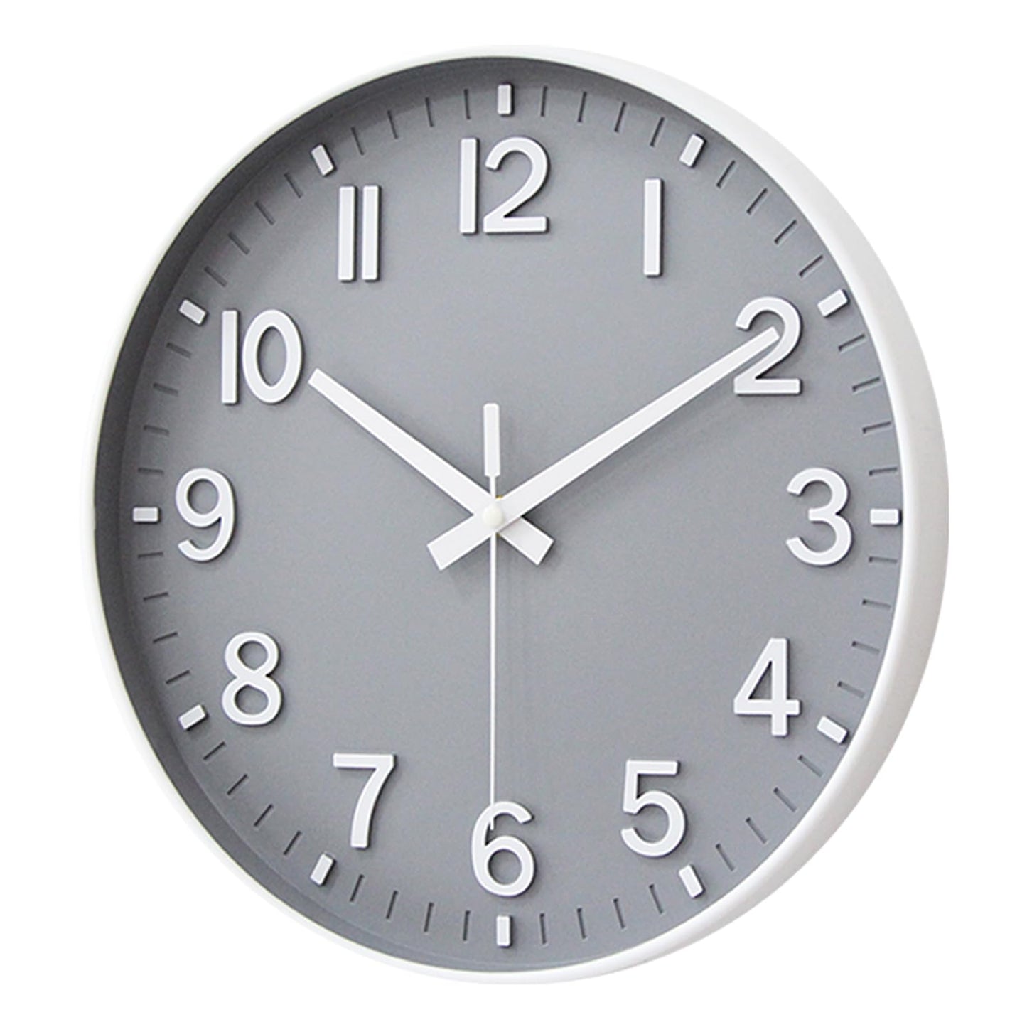HZDHCLH Wall Clocks Battery Operated,Wall Clock Green,8 inch Wall Clock Silent Non Ticking Modern 3D Numbers for Kitchen Bedroom Living Room Office Classroom Decor