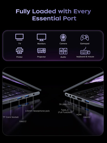 KAIGERR Gaming Laptop, 15.6inch Laptop Computer with AMD Ryzen 7 5700U(8C/16T, Up to 4.3GHz), 16GB RAM 512GB NVMe SSD Windows 11 Laptop, Radeon RX Vega 8 Graphics,WiFi 6, Webcam Cover Slide