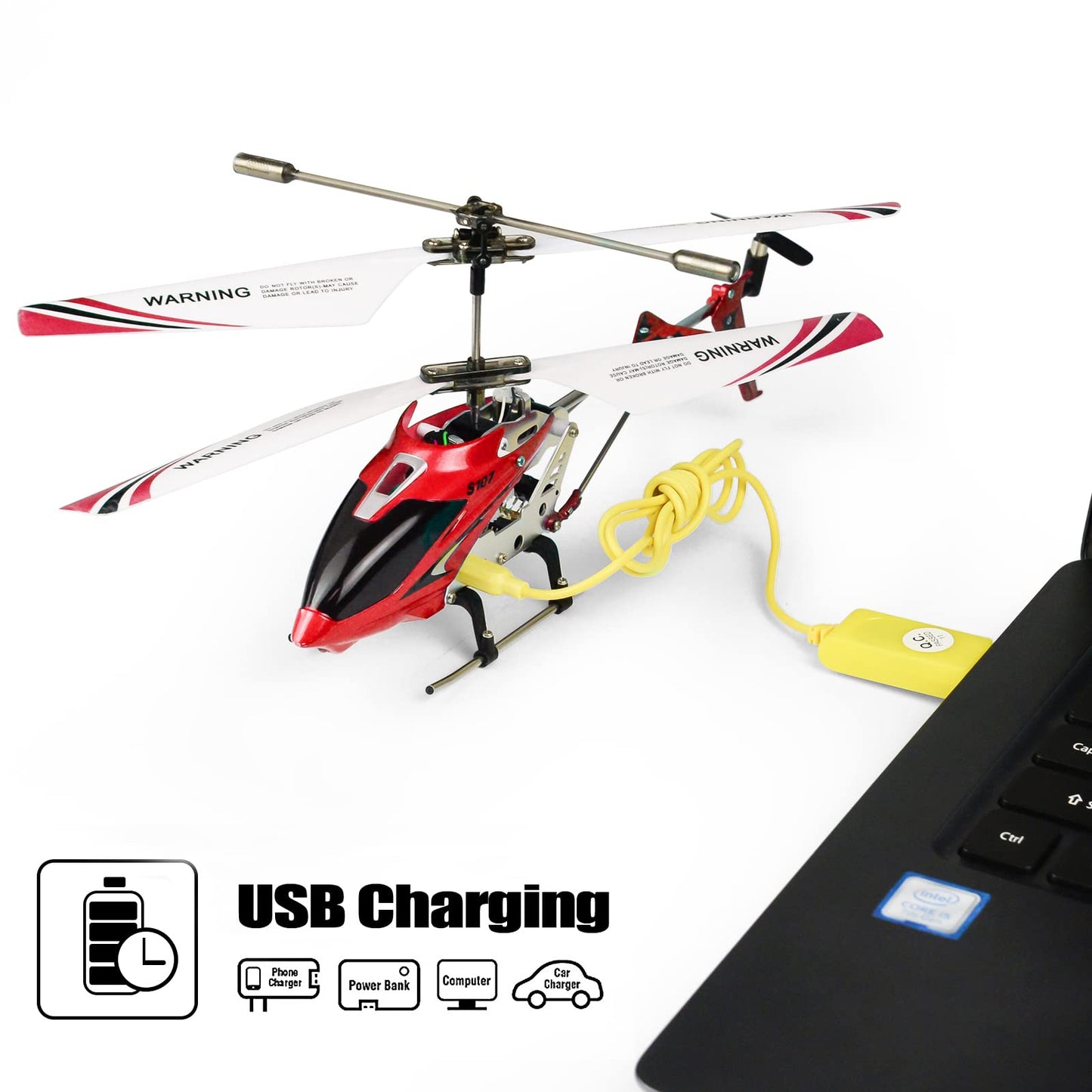 Cheerwing S107/S107G Phantom 3CH 3.5 Channel Mini RC Helicopter with Gyro Blue