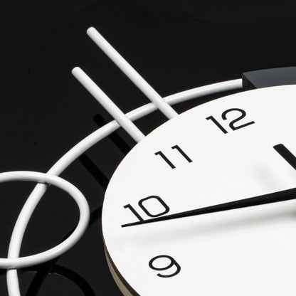 Wall Clock Decorative Large Modern Wall Clock Silent Non-Ticking Battery Operated Gold Unique Pendulum Clock for Living Room,Bedroom,Office,Kitchen,Bathroom,Wall Decor 13.8x21.9in