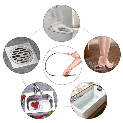 DR.PEN Flexible Grabber Claw Pick Up Reacher Tool (Drain Clog Remove Tool), With 4 Claws Bendable Hose Pickup Reaching Assist Tool for Litter Pick, Home and Kitchen Sink, Drains, Toilet (63 inch)