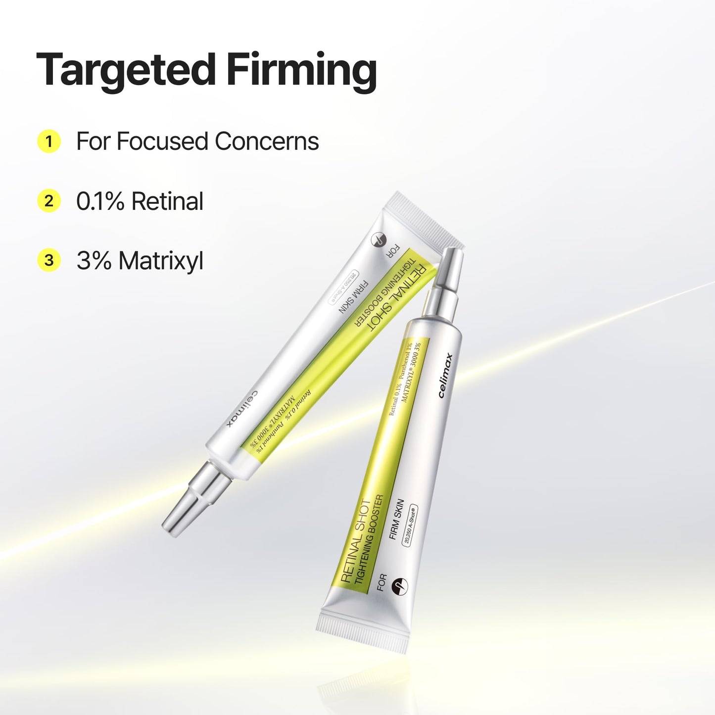 celimax The Vita A Retinal Shot Tightening Booster | 0.1% Retinal, 3% Matryxyl, High-Strength Retinoid for Anti-Aging, Pore Minimizer, Wrinkles & Fine Lines, Firmer Skin, 15ml, Korean Skin Care Gift