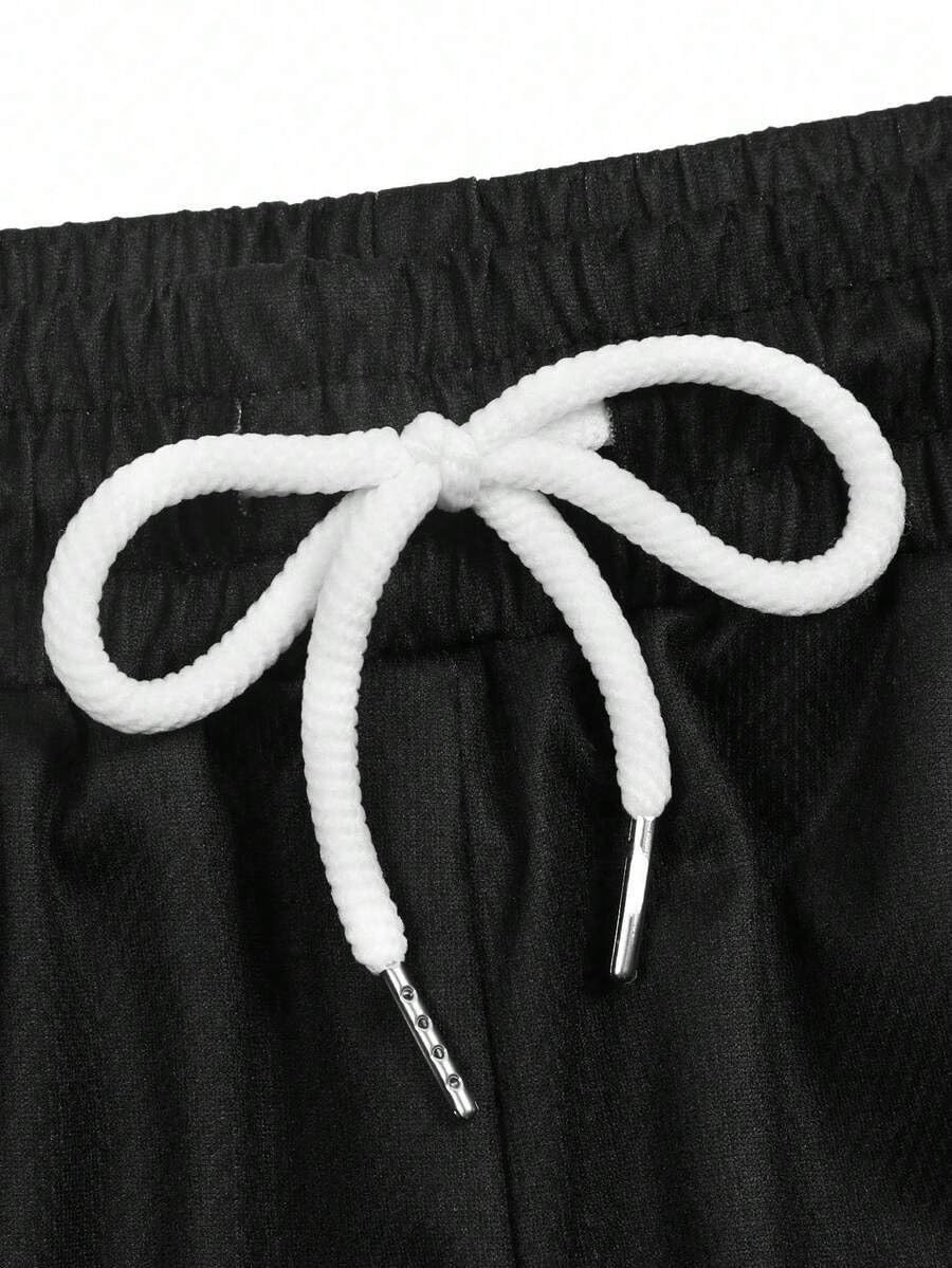 QJQ Men's 2 in 1 Goth Graphic Drawstring Elastic Waist Shorts Summer Casual Workout Athletic Gym Track Shorts