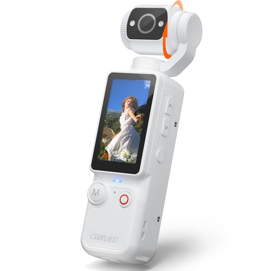 Vlogging Camera, Mini Camcorder, Portable Handheld Video Camera | Mini camcorder with 180° rotating lens, 7-hour battery, 32GB card, one-button recording for travel and daily moments