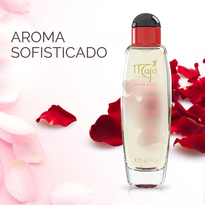 Maja Clásico Eau de Toilette, Sofisticada fragancia con toque ligero de especies y flores, Fragancia Exótica con Aroma Oriental, Eau de Toilette para la mujer, 50 ml, Botella con atomizador.