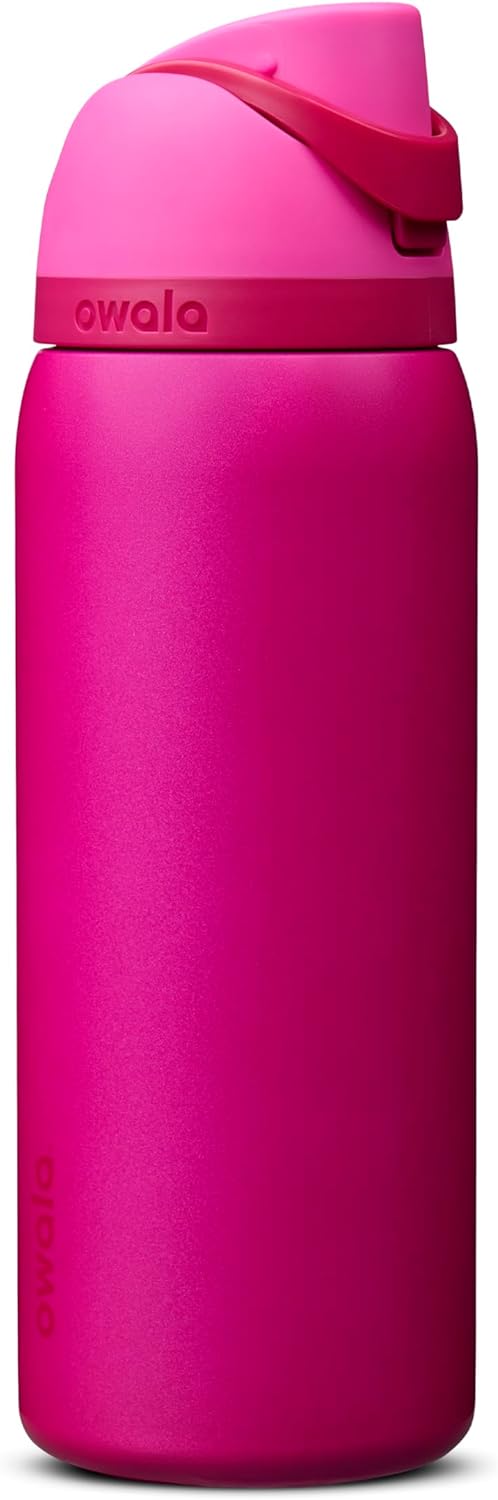 Owala FreeSip Insulated Stainless Steel Water Bottle with Straw, BPA-Free Sports Water Bottle, Great for Travel, 24 Oz, Denim