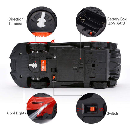 Remote Control RC CAR Racing Cars Compatible with Lamborghini Veneno Officially Licensed 1:24 Toy RC Cars Model Vehicle for Boys 6,7,8 Years Old,red