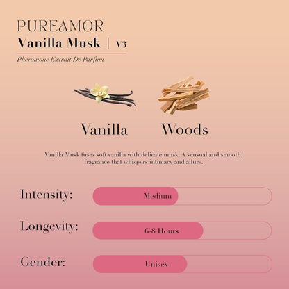 Pheromone Perfume for Women, Amber Noir Extrait de Parfum - Long Lasting Vanilla Amber Scent, 30% High Concentration, Full Size Fragrance Spray, 1.0 oz / 30 ml