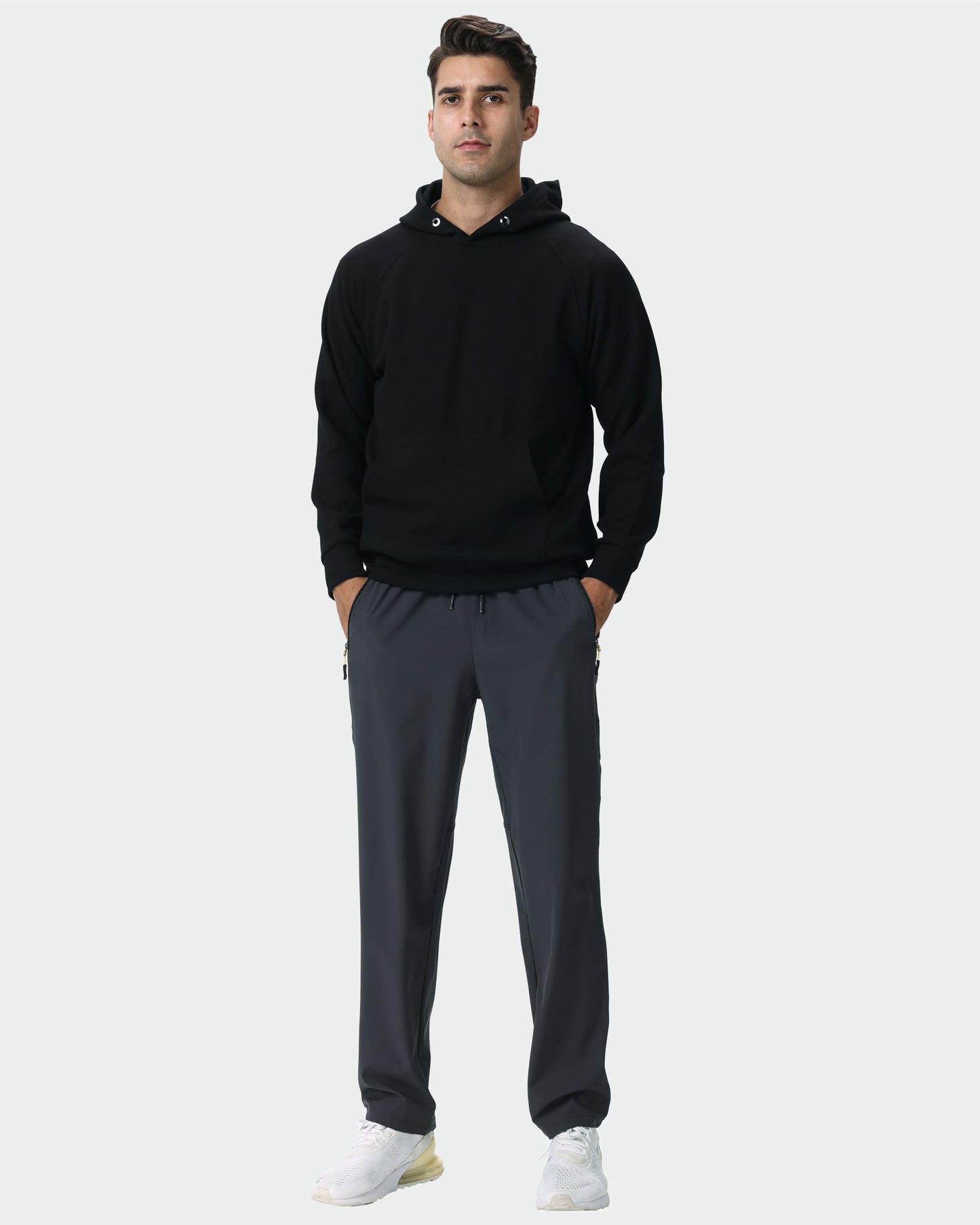 Rapoo Mens Lightweight Hiking Pants Quick Dry Stretch Joggers for Running Workout Casual